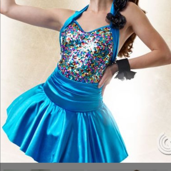 Curtain Call purple dance dress costume jazz - Picture 7 of 8